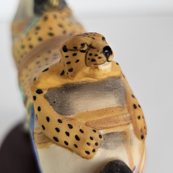 LEOPARD SADDLE HORSE FRANKLIN MINT - TREASURY OF CAROUSEL ART - 1988 - Picture 2 of 5